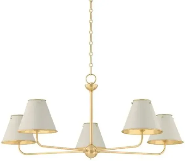 Burghley Chandelier - Gold
