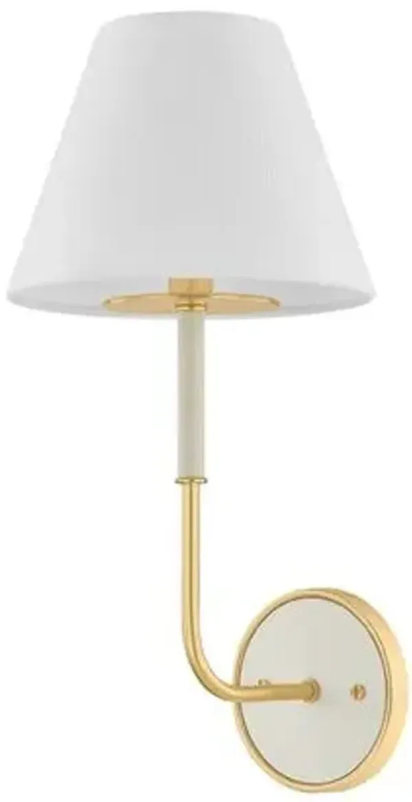 Wedgewood Wall Sconce - White