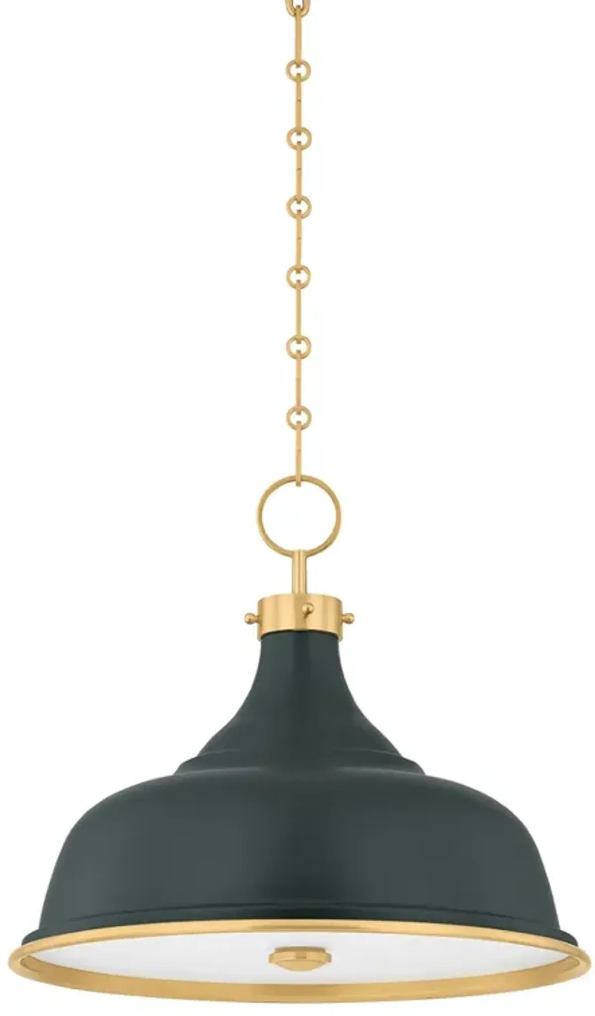 Painted No. 1 Pendant - Green