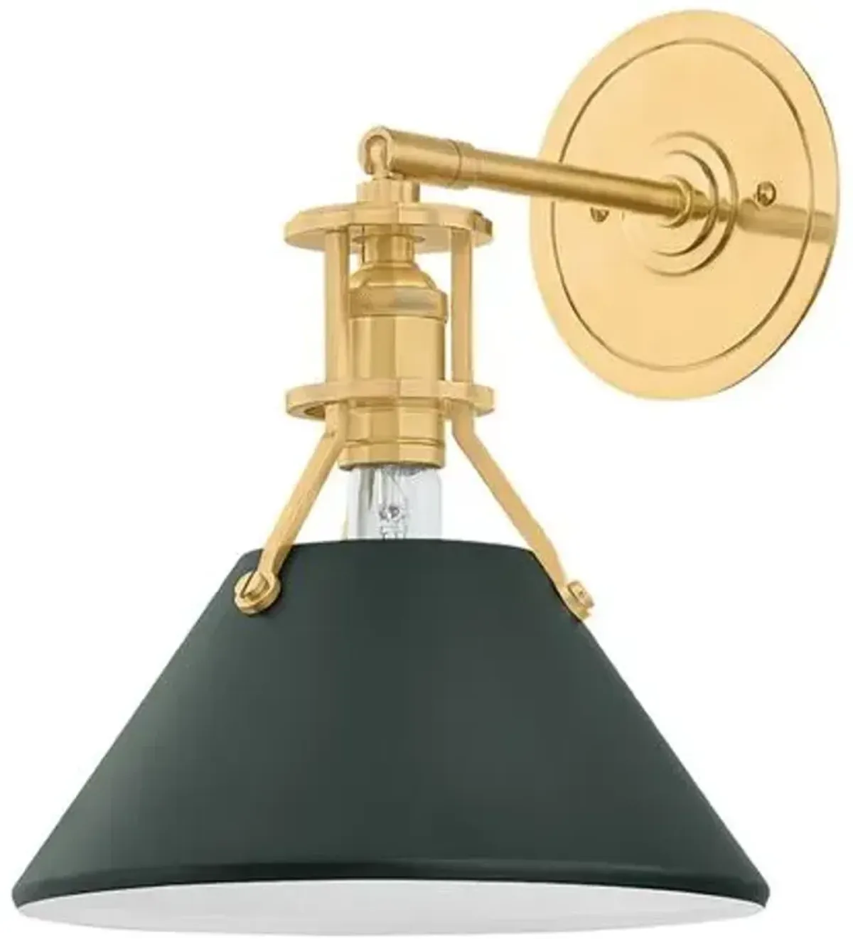 Painted No. 2 Wall Sconce - Large - Green