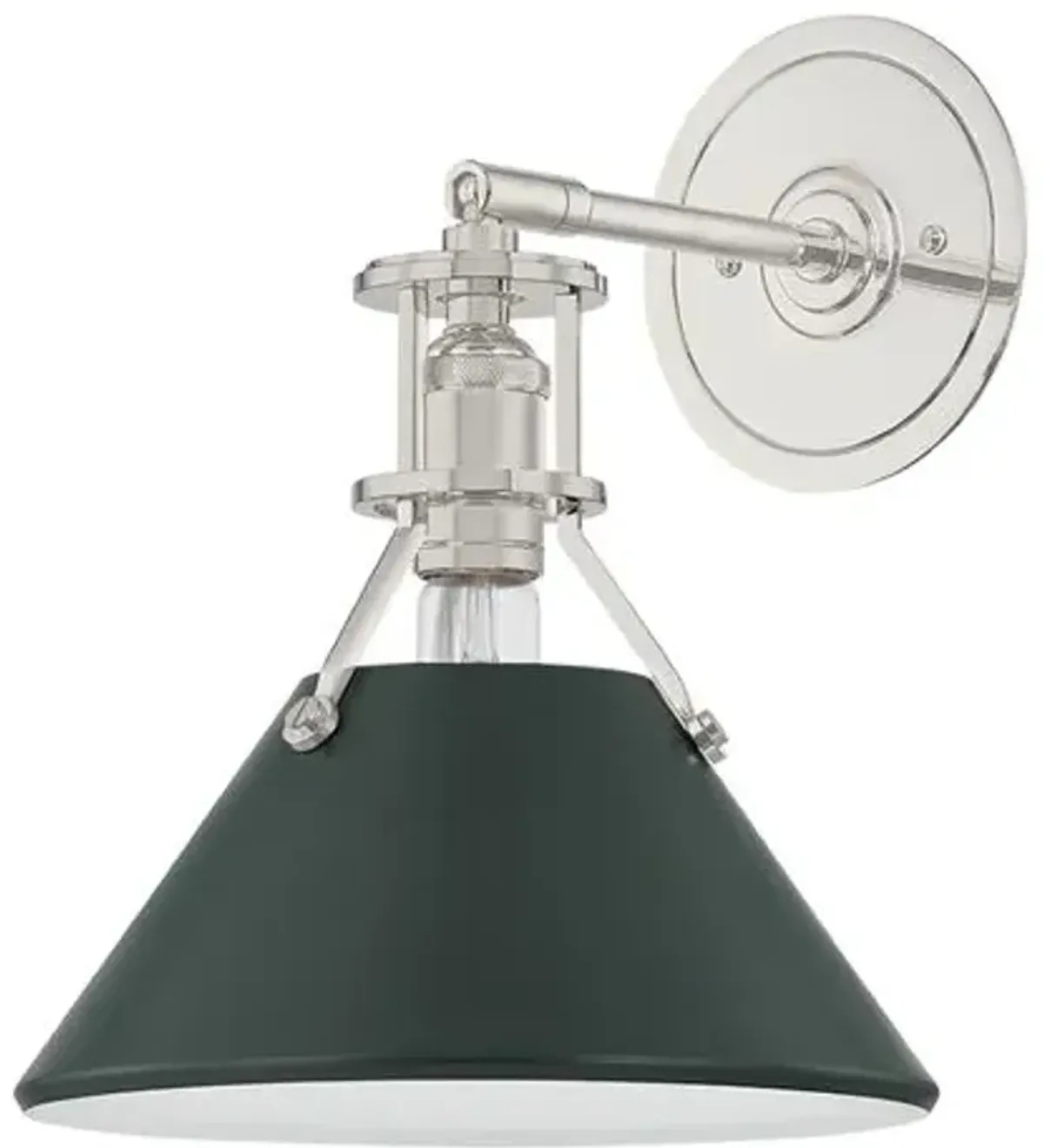 Painted No. 2 Wall Sconce - Large - Green