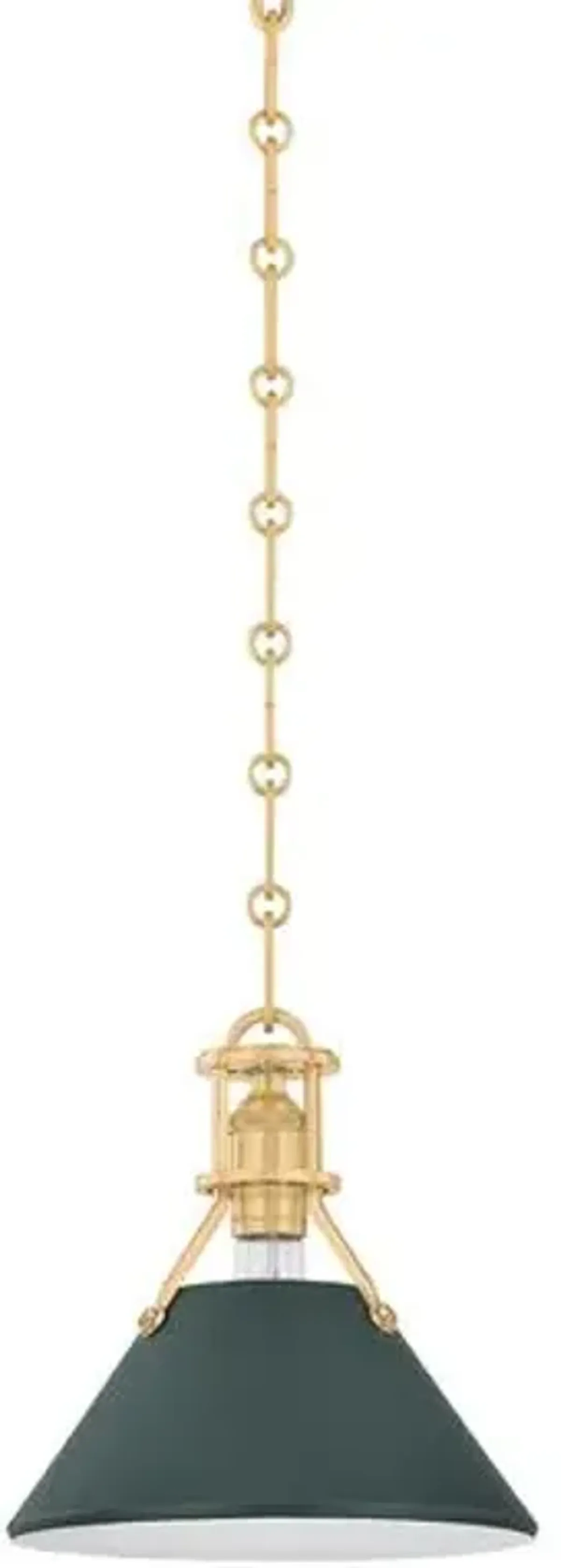 Painted No. 2 Pendant - Green