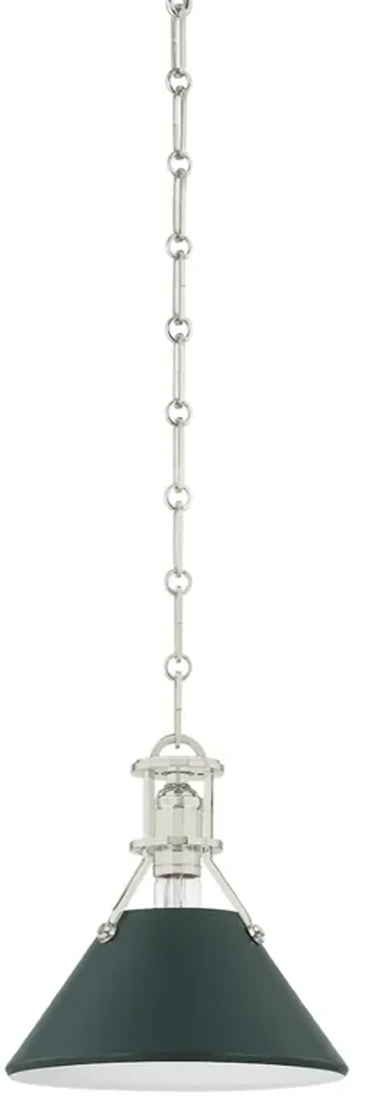 Painted No. 2 Pendant - Green