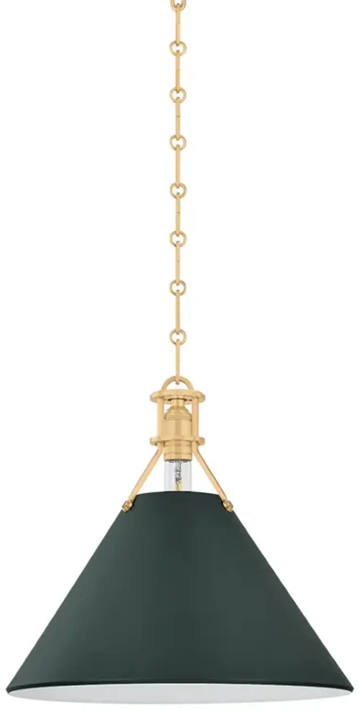 Painted No. 2 Pendant - Green