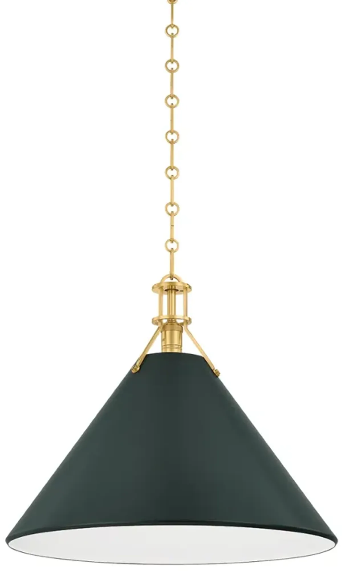 Painted No. 2 Pendant - Green