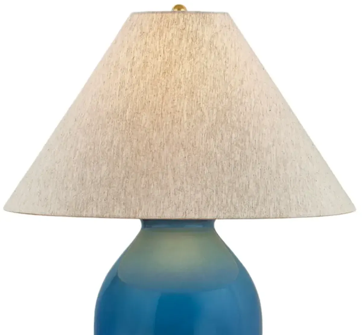 Westhorpe Table Lamp - Aged Brass/French Blue