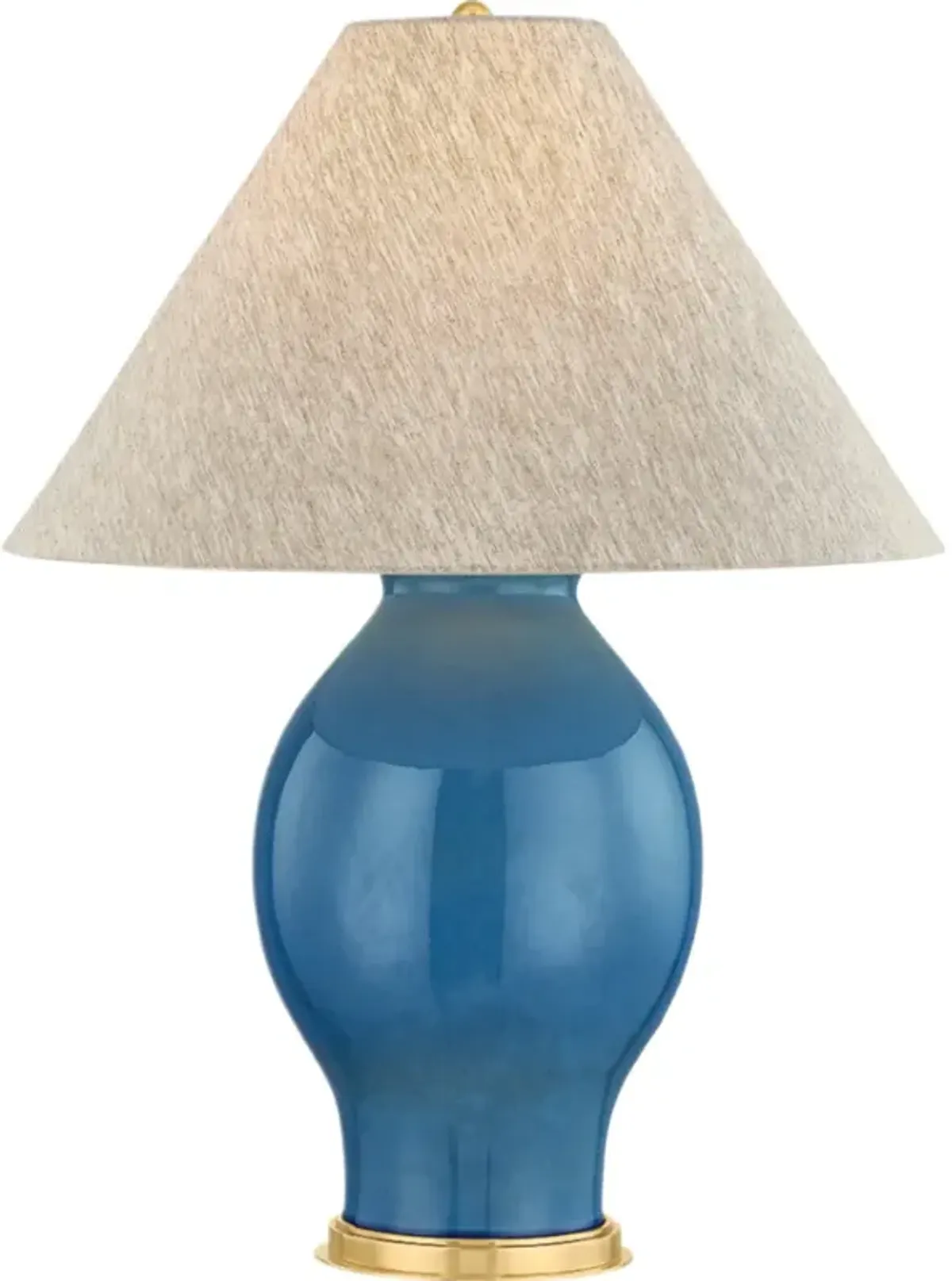 Westhorpe Table Lamp - Aged Brass/French Blue