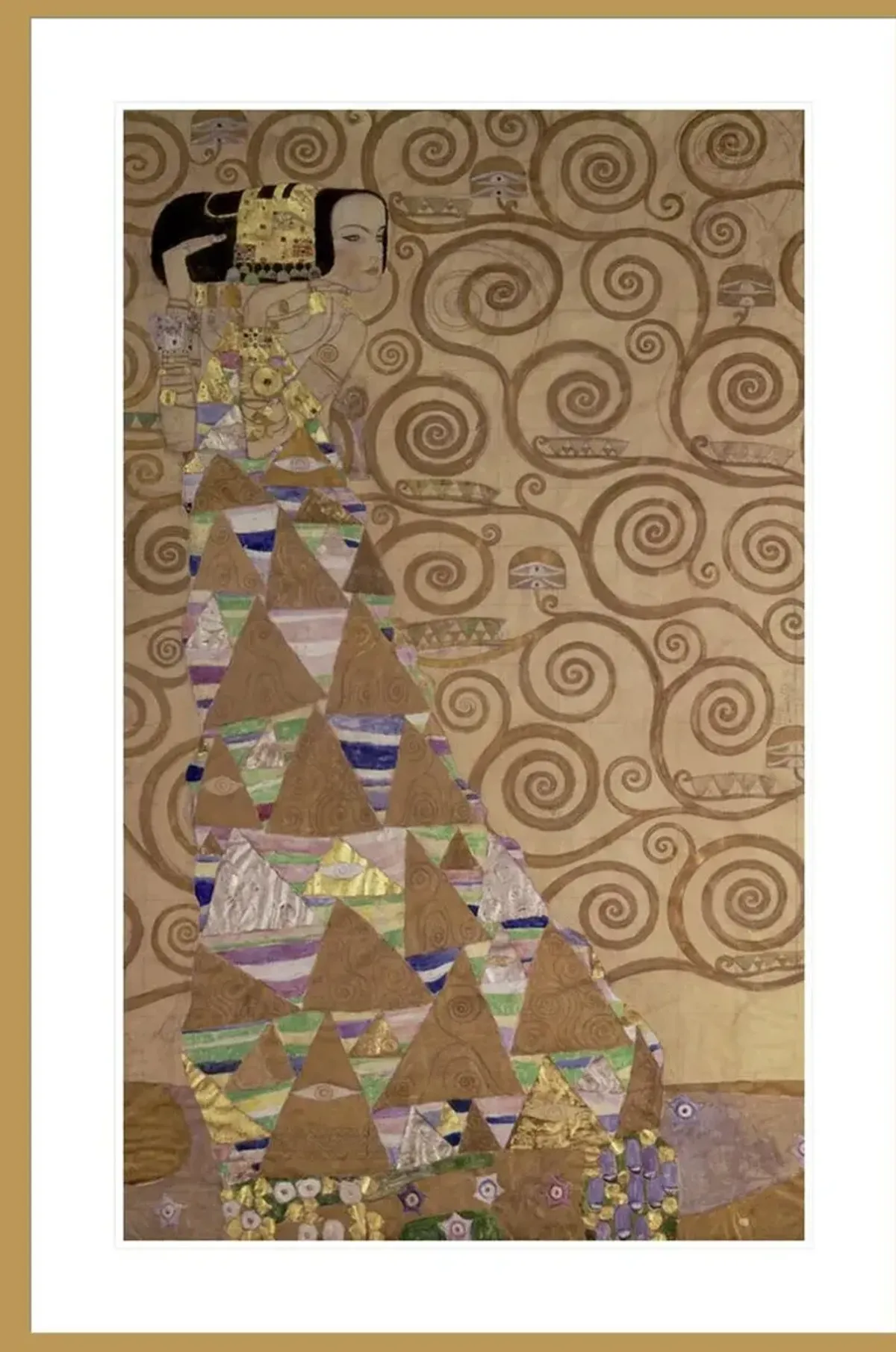 Expectation by Gustav Klimt Framed Print