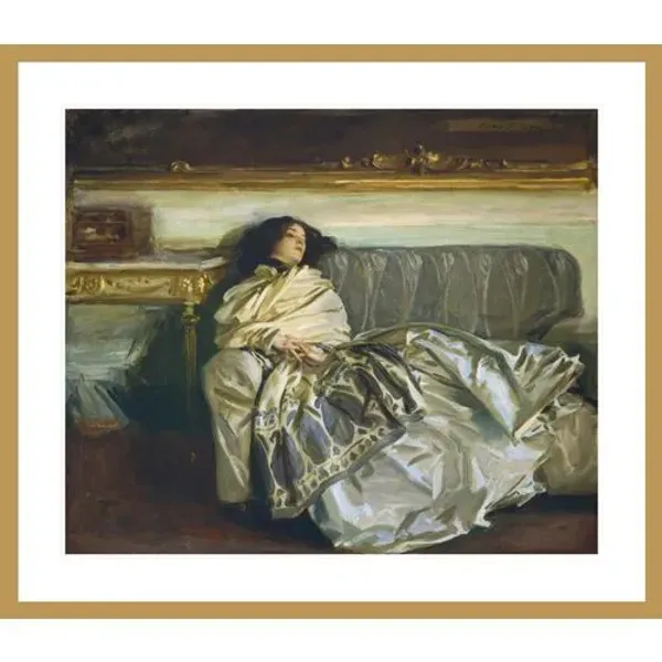 Nonchaloir (Repose) by John Singer Sargent Framed Print - 1000Museums - Multi