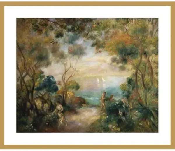 A Garden in Sorrento by Pierre-Auguste Renoir Framed Print - 1000Museums - Multi