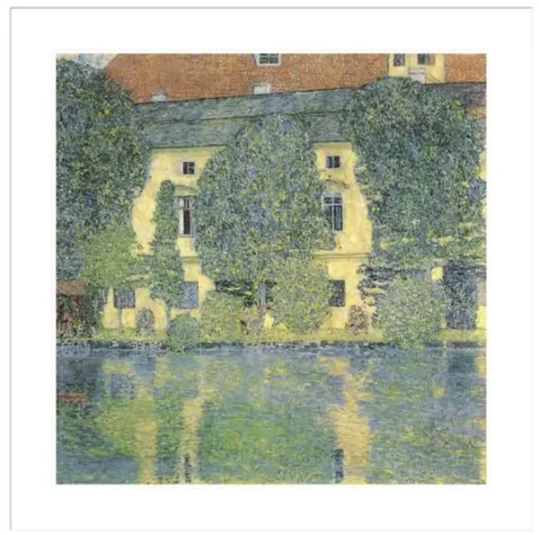 The Schloss Kammer on the Attersee III by Gustav Klimt Framed Print - 1000Museums - Multi