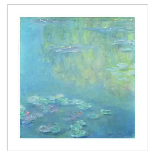 Waterlilies by Claude Monet Framed Print - 1000Museums - Multi