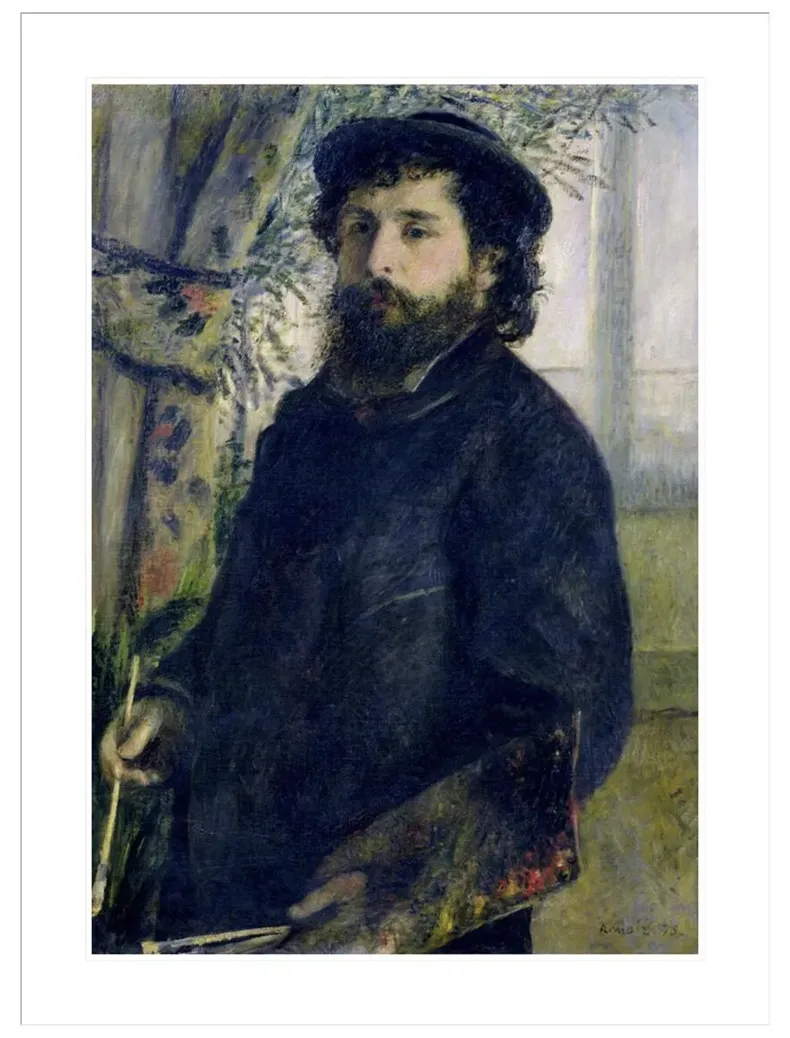 Portrait of Claude Monet (1840 1926) by Pierre Auguste Renoir Framed Print