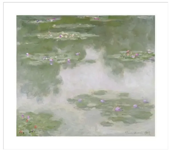 Nympheas Water Landscape by Claude Monet Framed Print