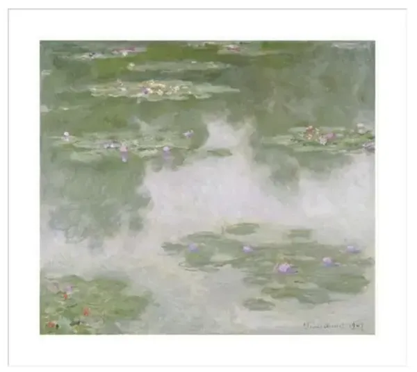 Nympheas Water Landscape by Claude Monet Framed Print - 1000Museums - Multi