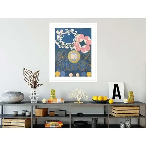 Group IV The Ten Largest No. 1 Childhood by Hilma af Klint Framed Print - 1000Museums - Multi