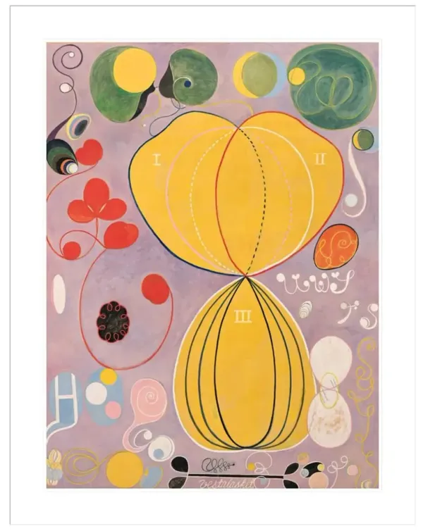 The Ten Largest No. 7. Adulthood Group IV by Hilma af Klint Framed Print