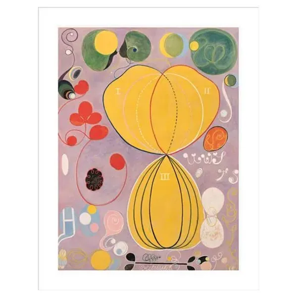 The Ten Largest No. 7. Adulthood Group IV by Hilma af Klint Framed Print - 1000Museums - Multi