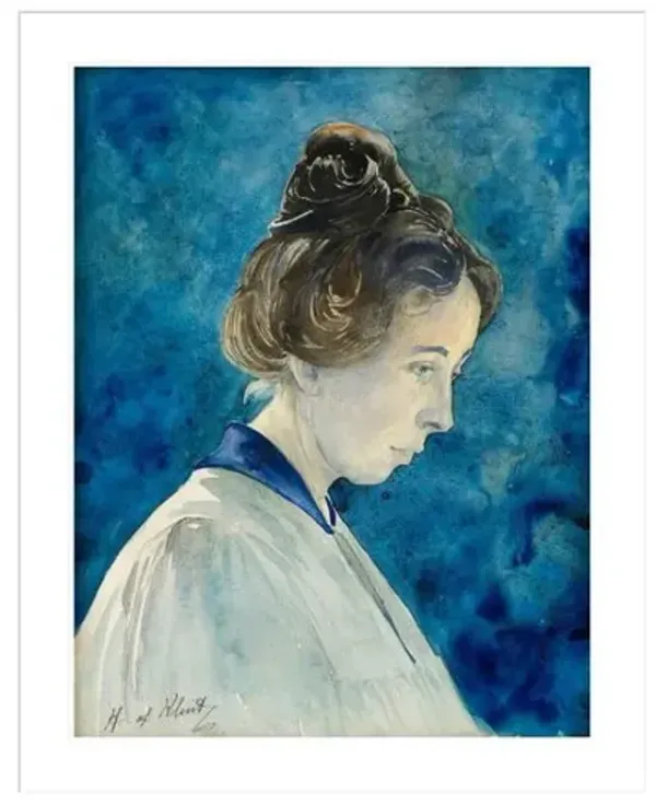 Self portrait by Hilma af Klint Framed Print - 1000Museums - Multi