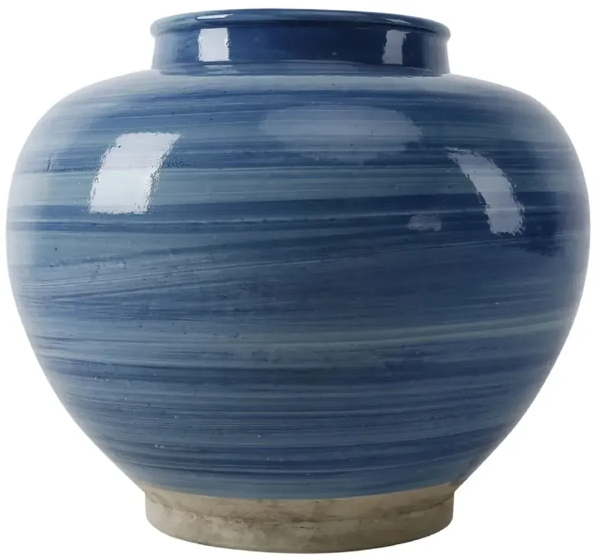 Horizon Rounded Porcelain Jar, Sky Blue