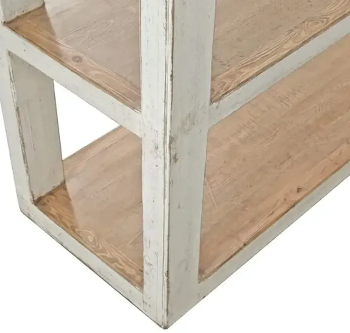 Drexa 6-Tier Storage Shelf - Antique Off-White/Natural