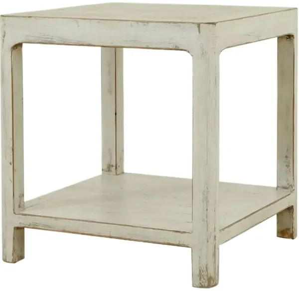 Evania Side Table, Antique Off-White