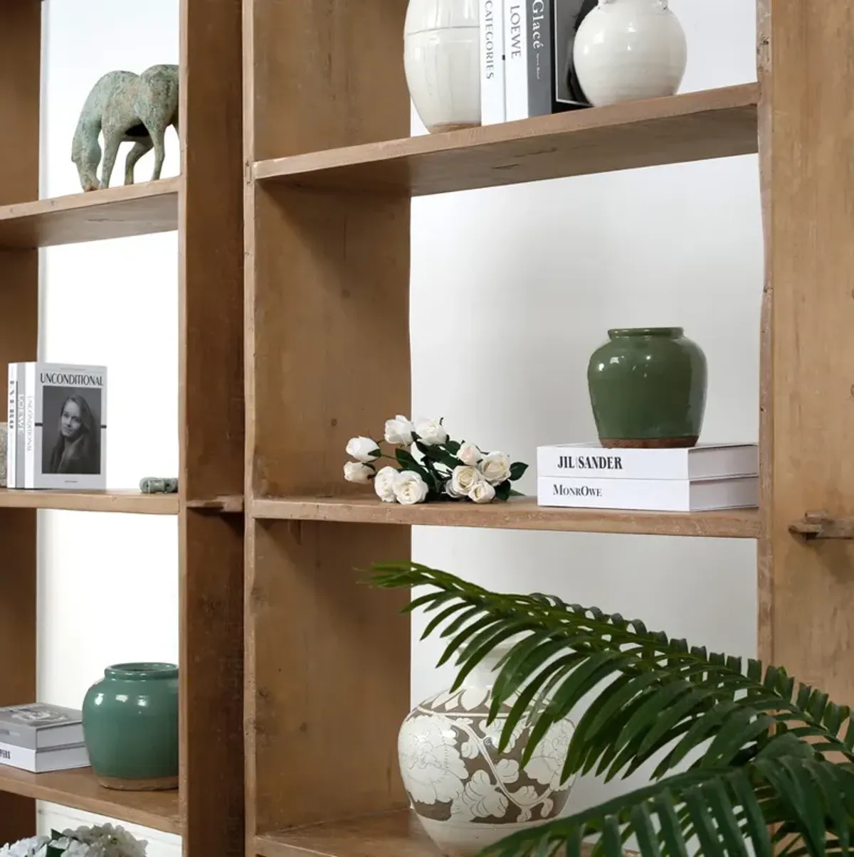 Ishera 5-Tier Bookshelf - Weathered Natural - Brown