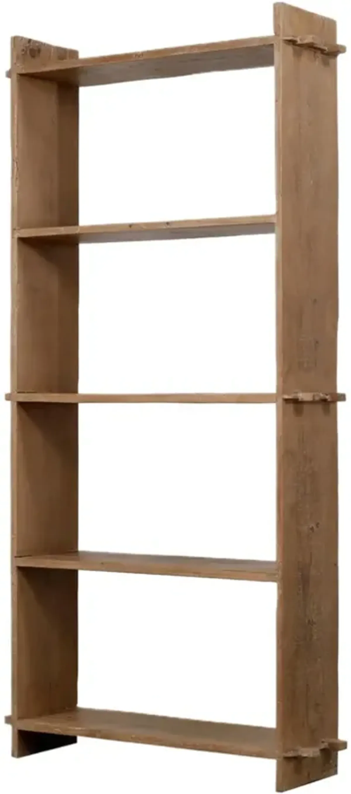 Ishera 5-Tier Bookshelf - Weathered Natural - Brown