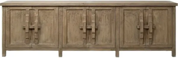 Jaryth 6-Door Sideboard, Weathered Natural
