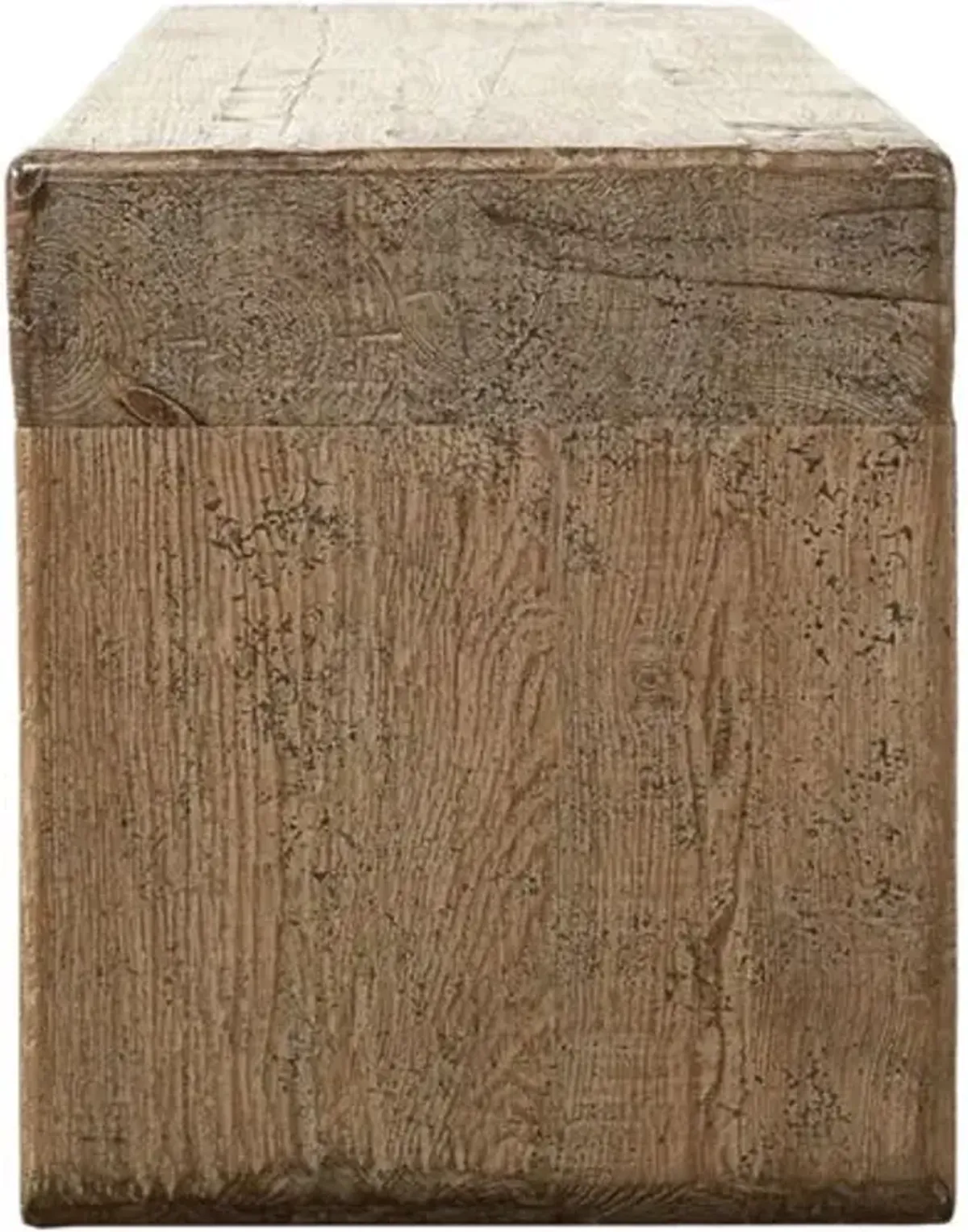 Lorrae 60" Bench - Weathered Gray - Brown