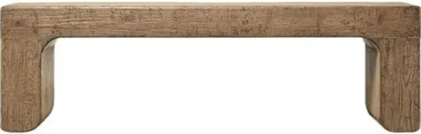 Lorrae 60" Bench - Weathered Gray - Brown