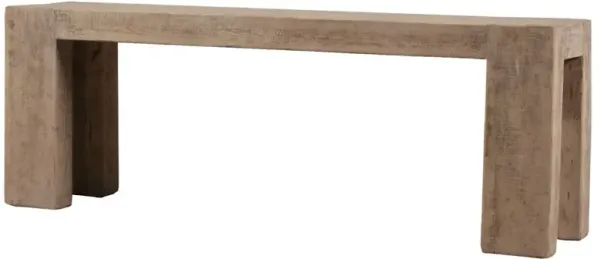 Merovi Console Table, Weathered Natural