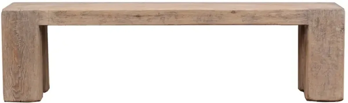 Merovi Bench,  Weathered Natural
