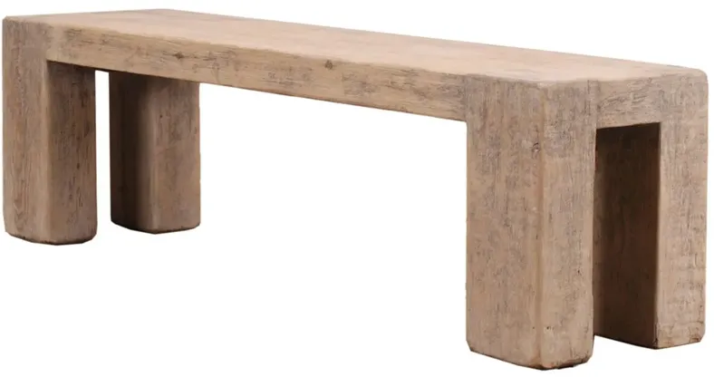 Merovi Bench,  Weathered Natural