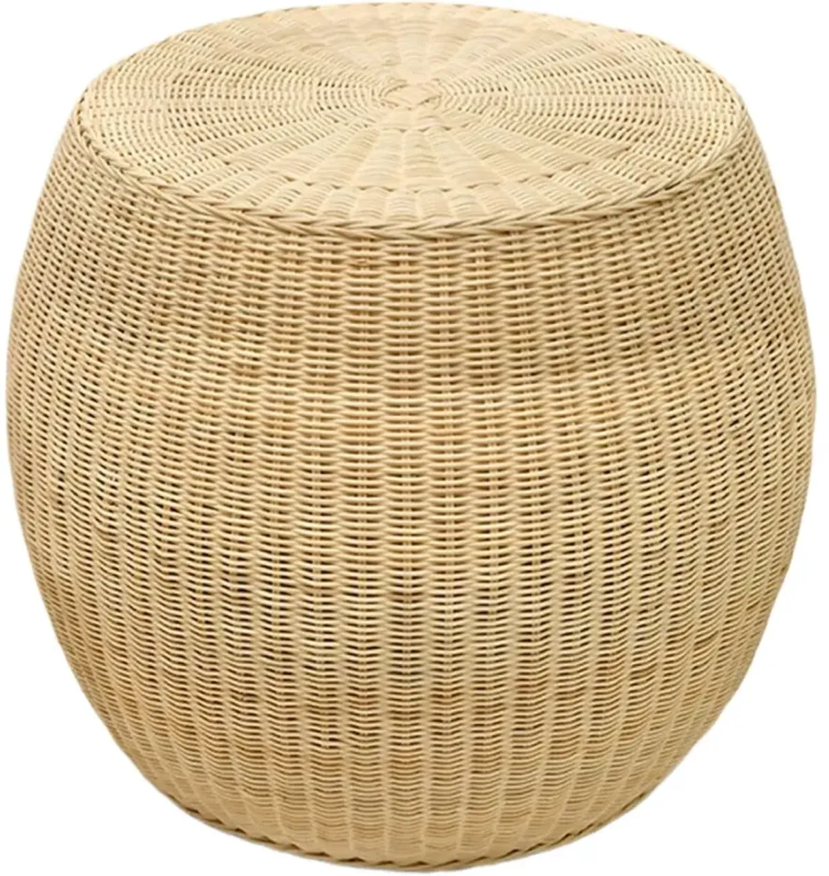Zivra Rattan Rounded Side Table, Natural