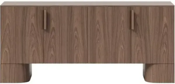 Rilén 4-Door Buffet - Walnut - Brown