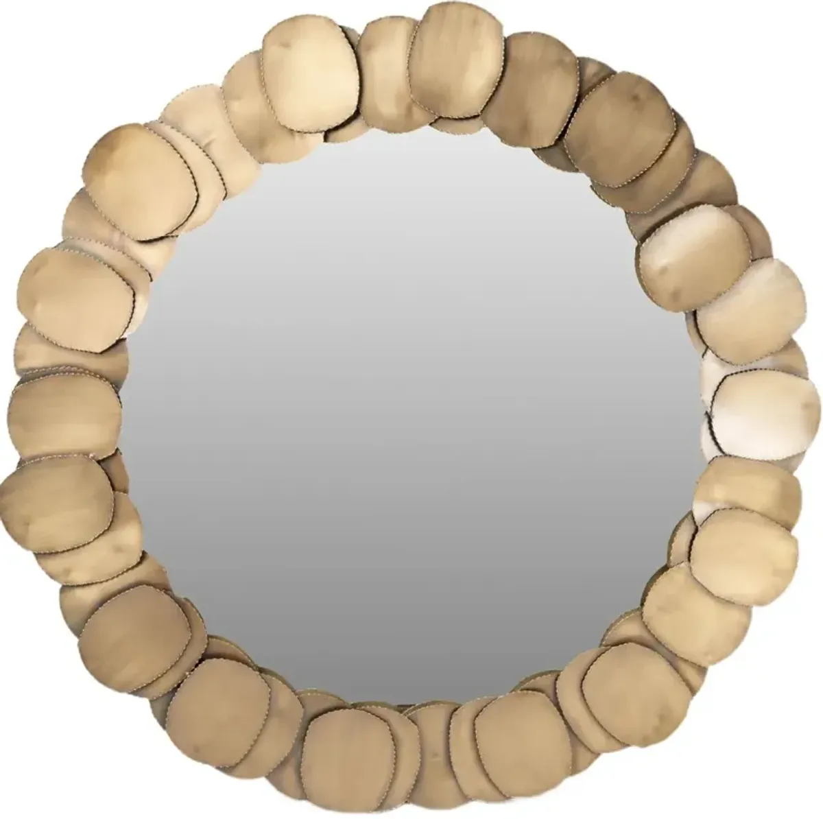 Sorenne Round Iron Mirror