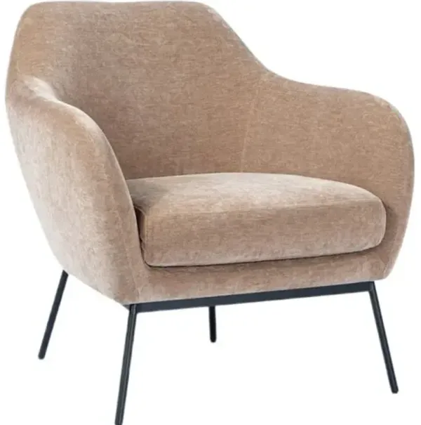 Casey Chenille Acent Chair - Chocolate - Brown