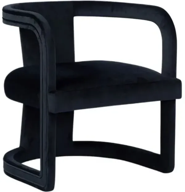 Auvin Accent Chair - Black, Comfortable, Durable