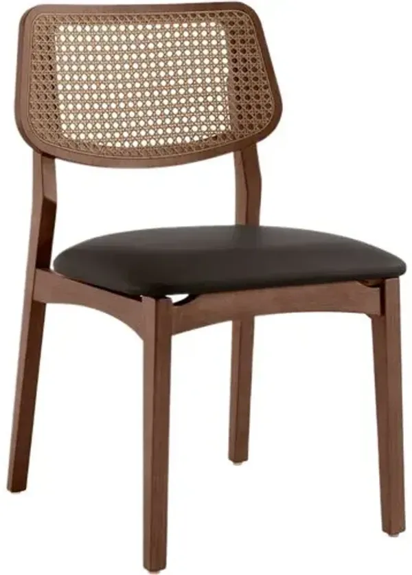 Merin Cane Side Chair - Black