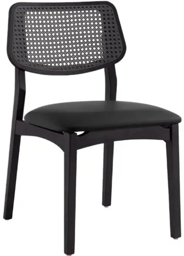Merin Cane Side Chair - Black