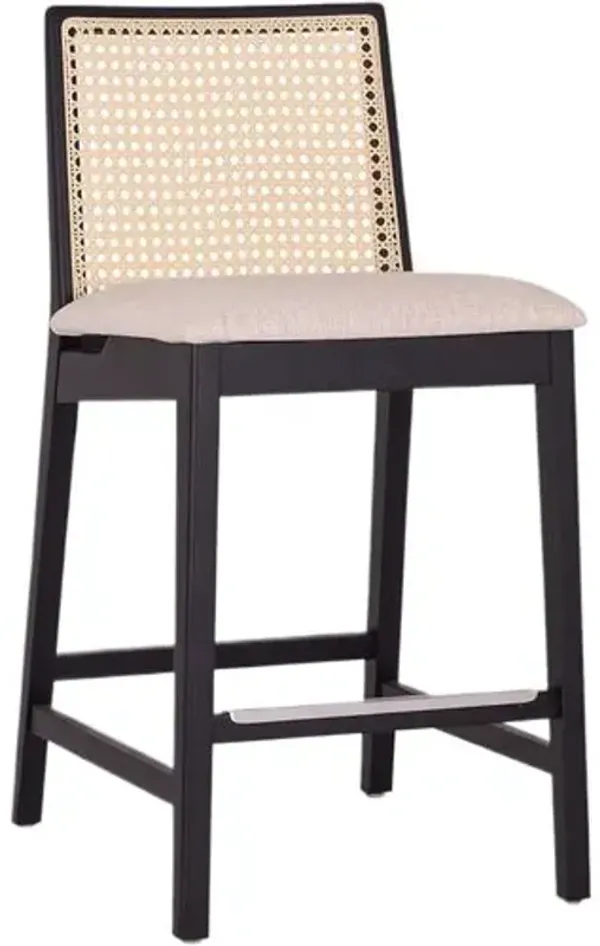 Novi Cane Counter Stool - Medley Ivory