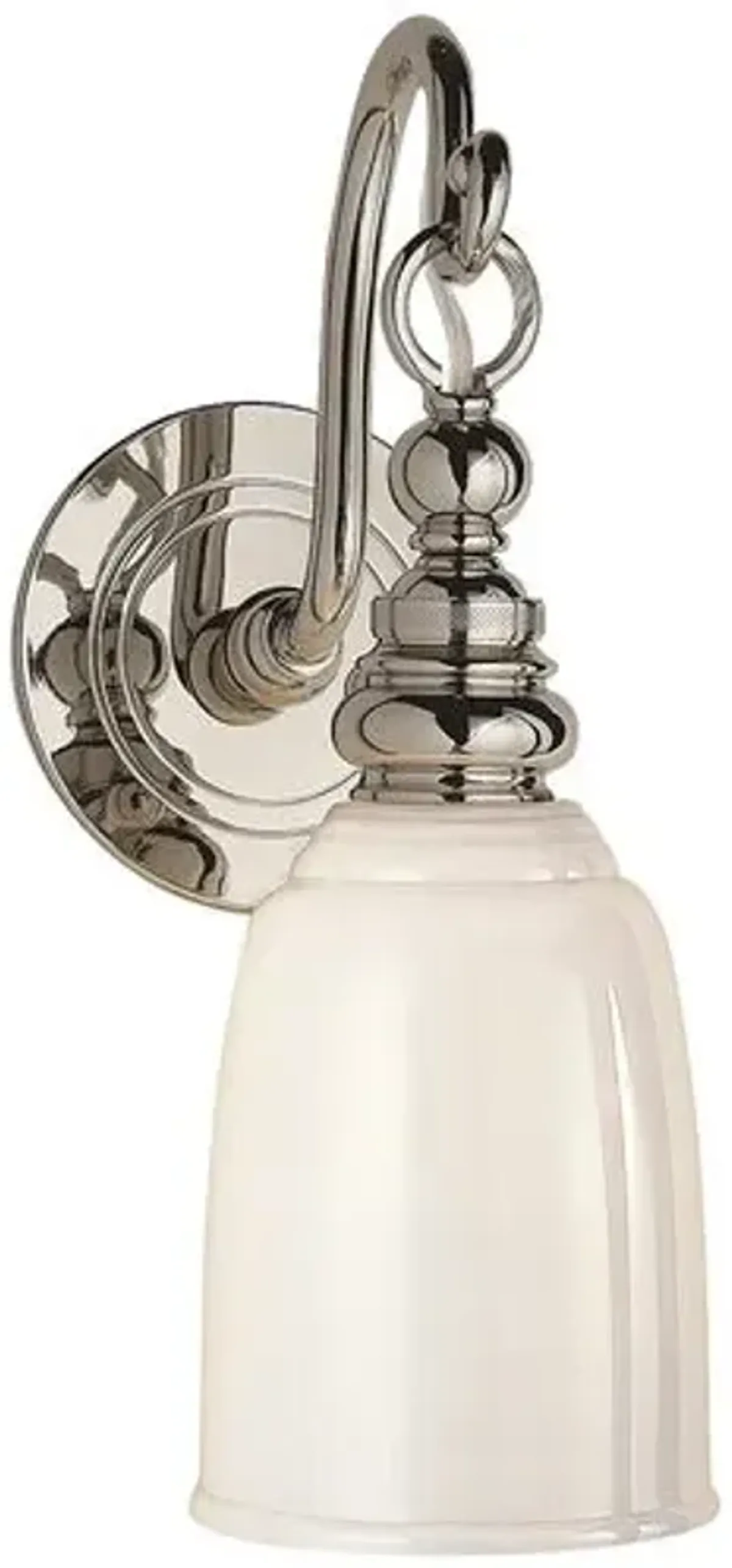 Visual Comfort - Boston Loop Arm Sconce - Silver