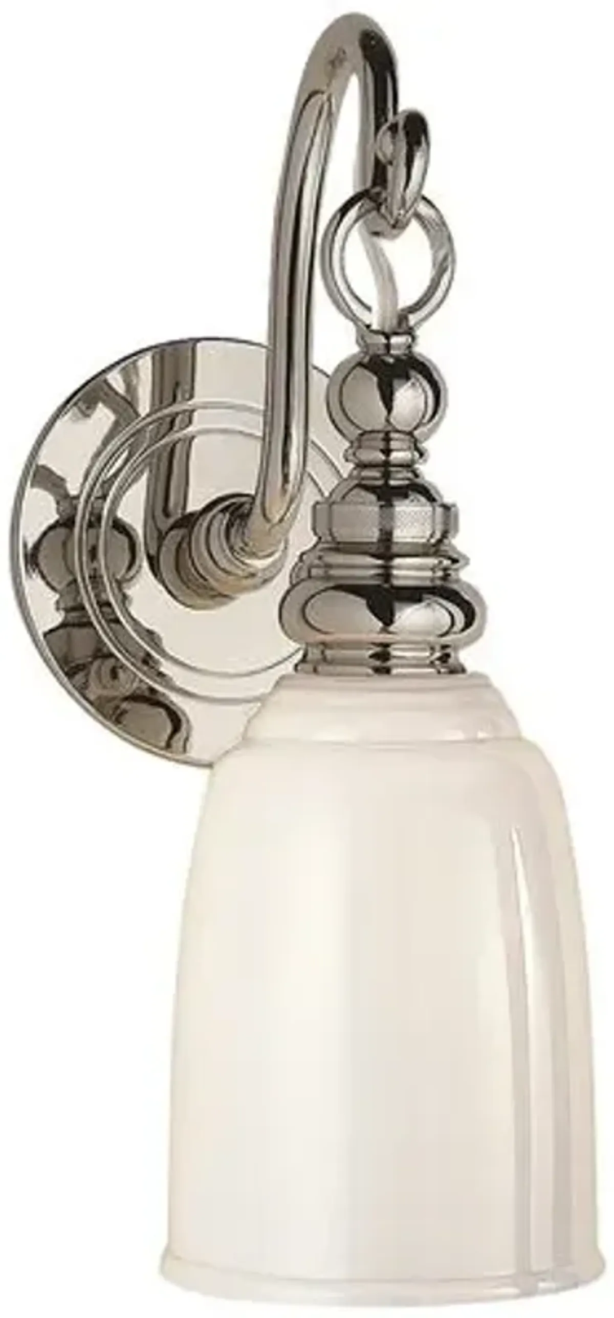 Visual Comfort - Boston Loop Arm Sconce - Silver