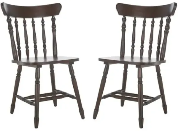 Set of 2 Althara Dining Chairs - Brown