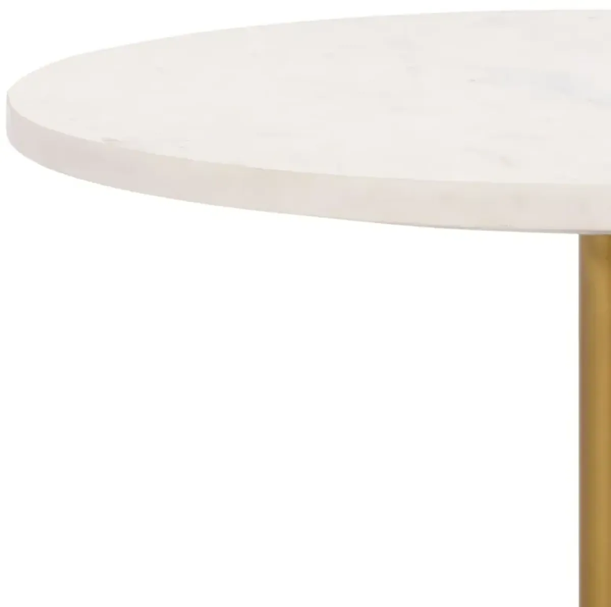 Ansel Marble Top & Glass Base Side Table