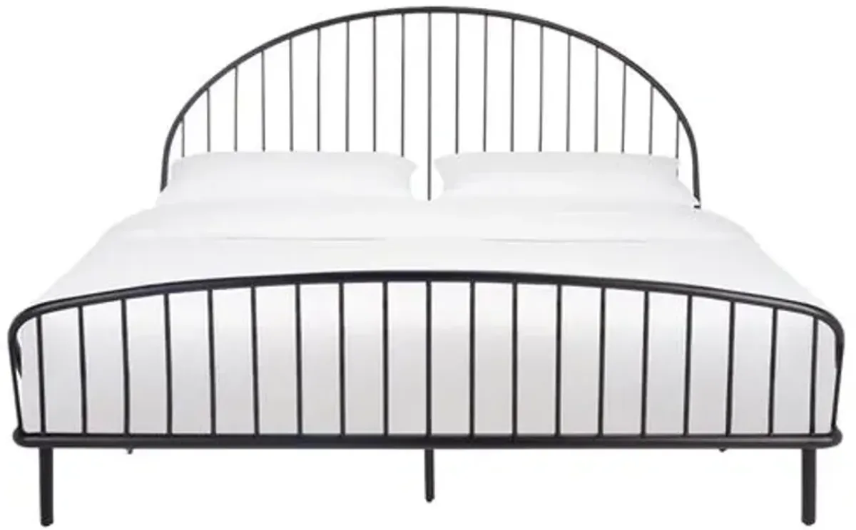 Antriel Iron Spindle Bed - Black