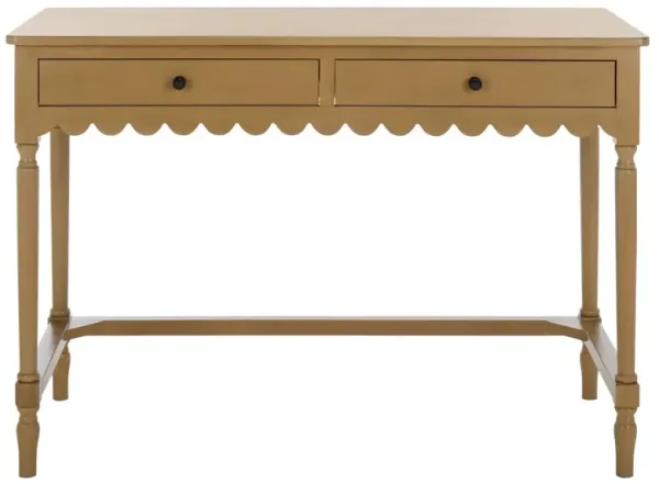Anwyn 2-Drawer Scallop Edge Desk