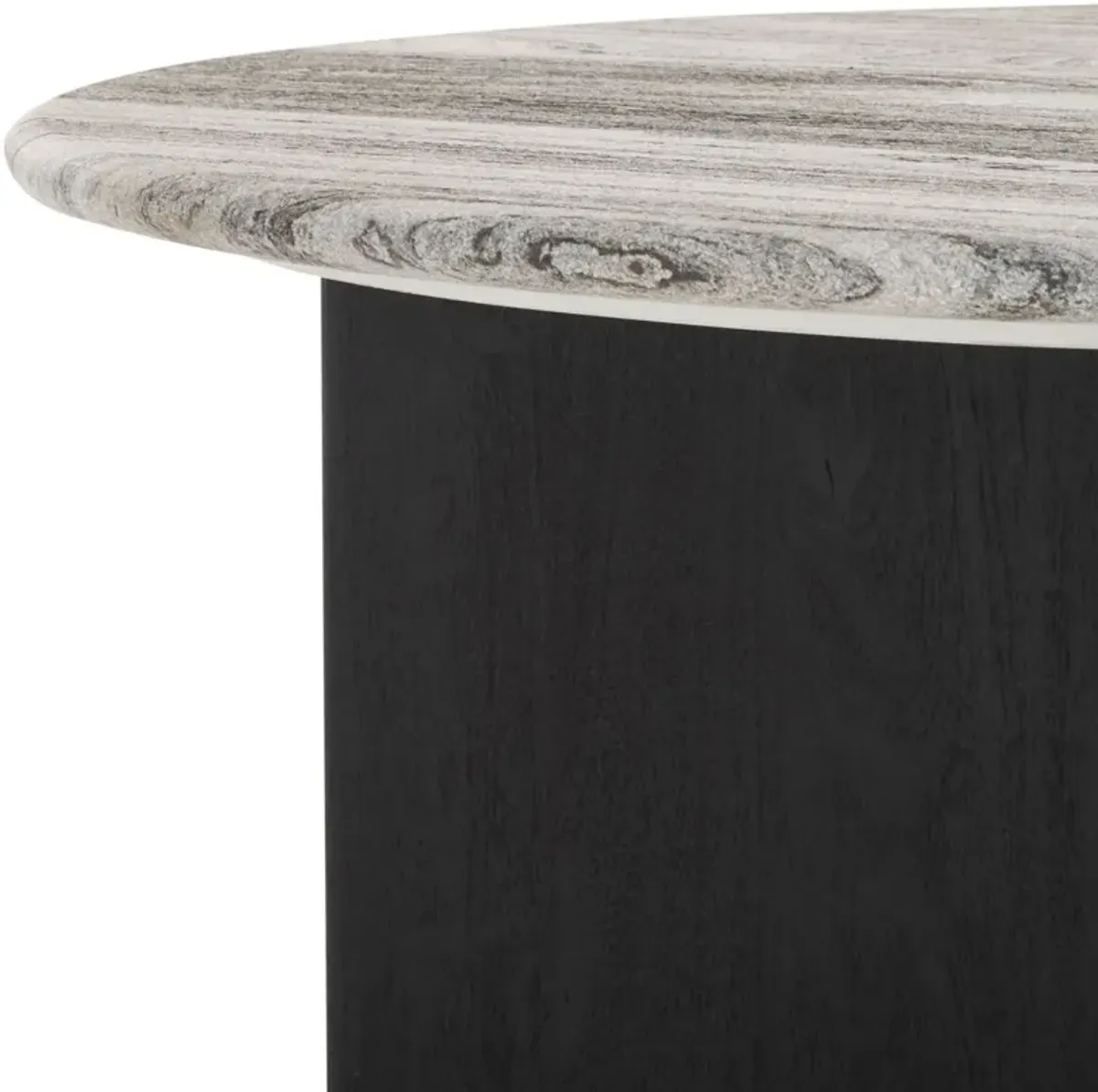 Arvox 35" Round Marble Top Coffee Table