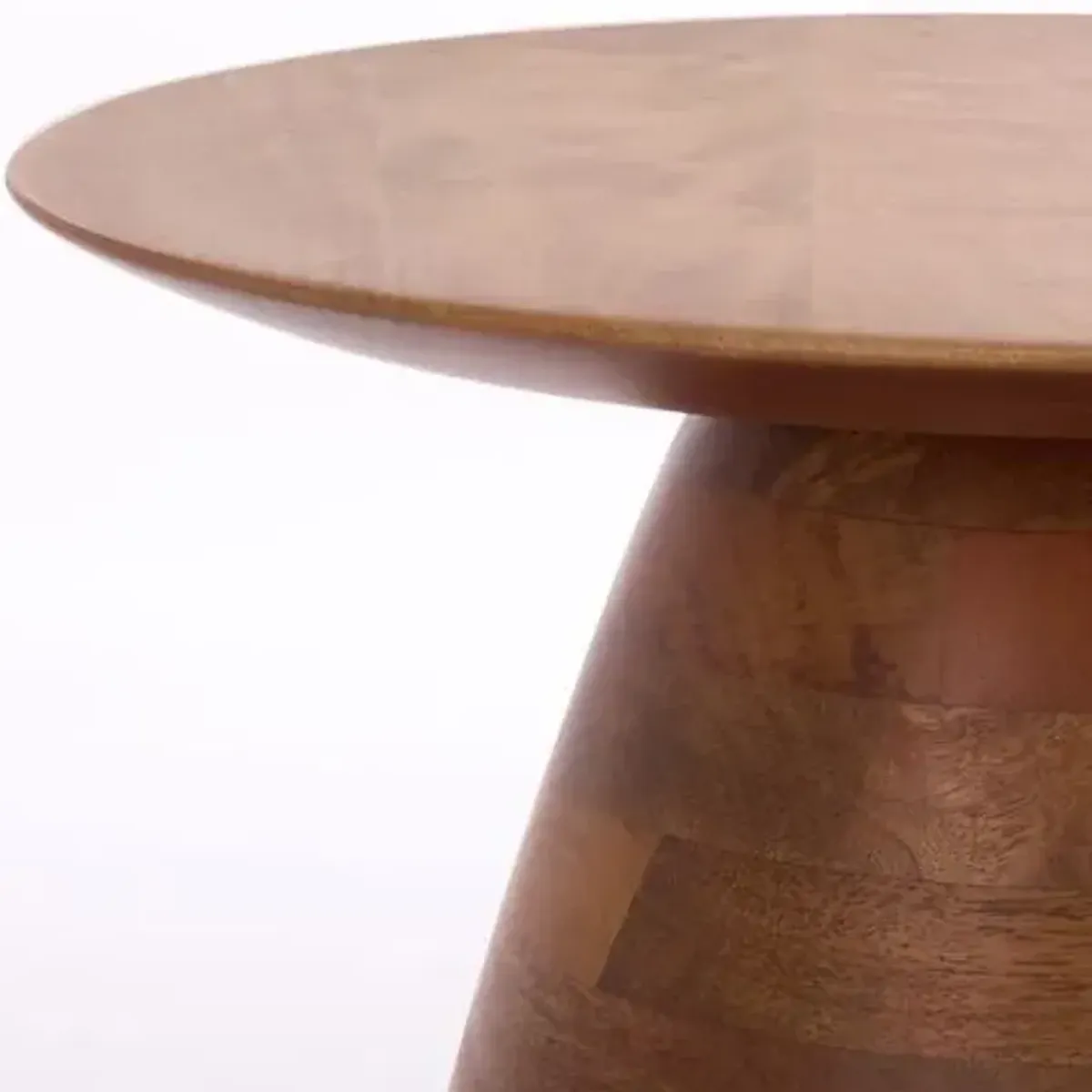 Aurelle Accent Table - Walnut - Brown - 20.25Hx14Wx14D in